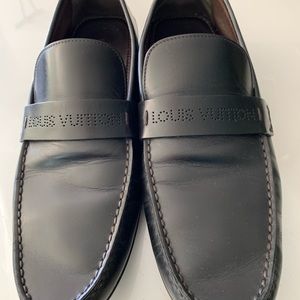 Louis Vuitton Leather Slip-on Loafers